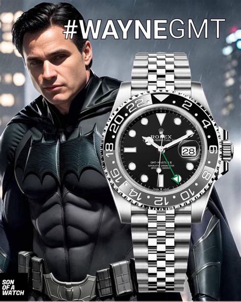 bruce wayne rolex blue.